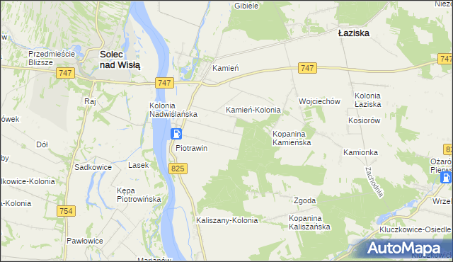 mapa Piotrawin-Kolonia, Piotrawin-Kolonia na mapie Targeo