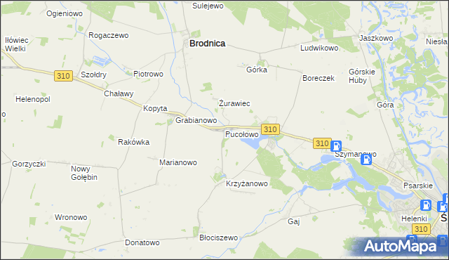 mapa Pucołowo, Pucołowo na mapie Targeo