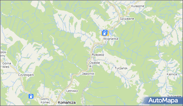 mapa Rzepedź, Rzepedź na mapie Targeo