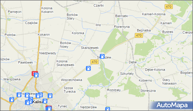 mapa Skarszew, Skarszew na mapie Targeo
