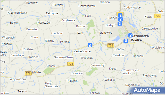 mapa Skorczów, Skorczów na mapie Targeo