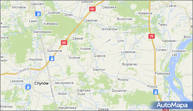 mapa Staniszewice, Staniszewice na mapie Targeo