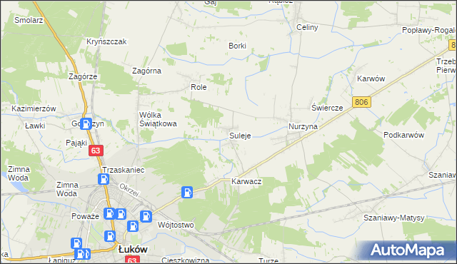 mapa Suleje, Suleje na mapie Targeo