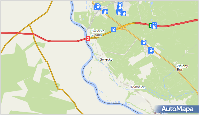 mapa Świecko, Świecko na mapie Targeo