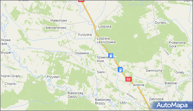 mapa Szwendrowy Most, Szwendrowy Most na mapie Targeo