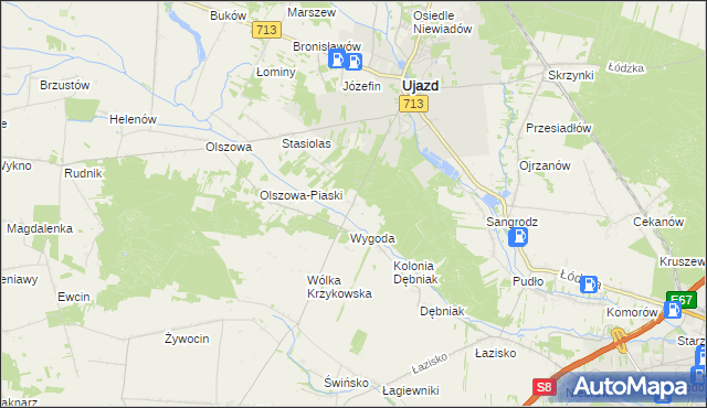 mapa Teklów, Teklów na mapie Targeo