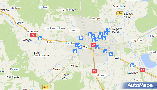 mapa Turka, Turek na mapie Targeo