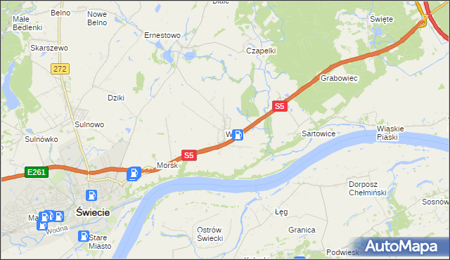 mapa Wiąg, Wiąg na mapie Targeo