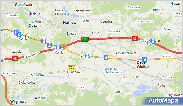 mapa Wielgolas Brzeziński, Wielgolas Brzeziński na mapie Targeo