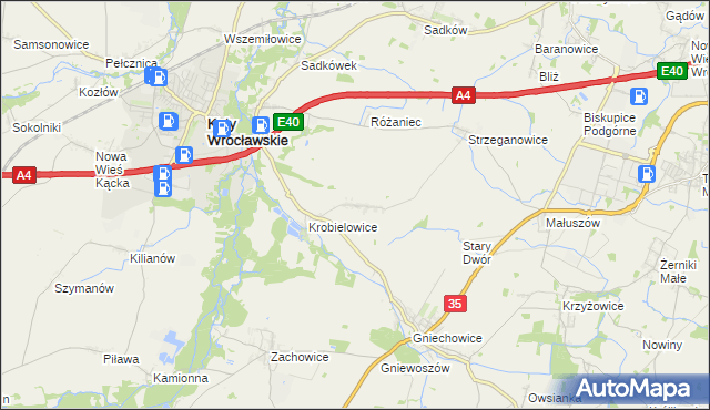 mapa Wojtkowice, Wojtkowice na mapie Targeo