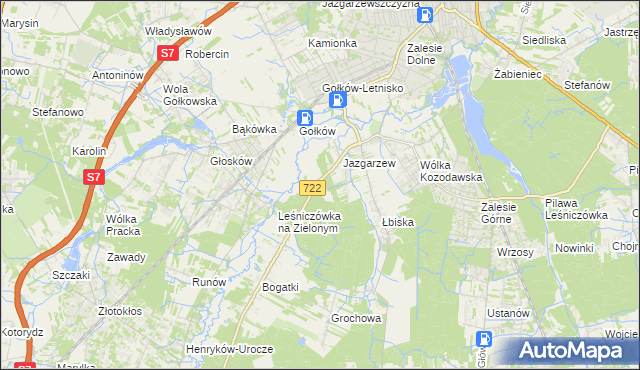 mapa Wólka Pęcherska, Wólka Pęcherska na mapie Targeo