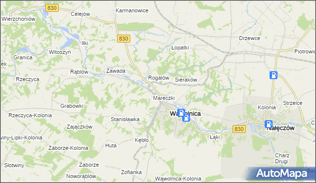 mapa Zgórzyńskie, Zgórzyńskie na mapie Targeo