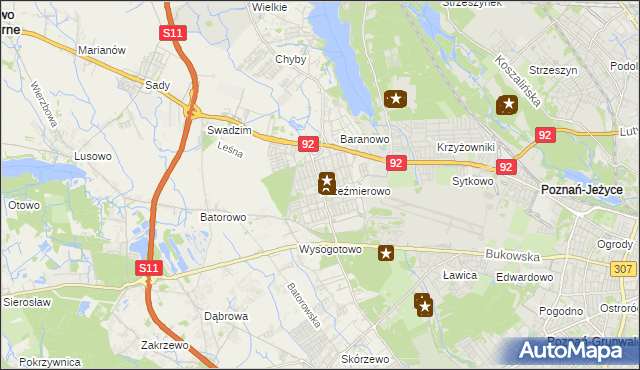 mapa Przeźmierowo, Przeźmierowo na mapie Targeo