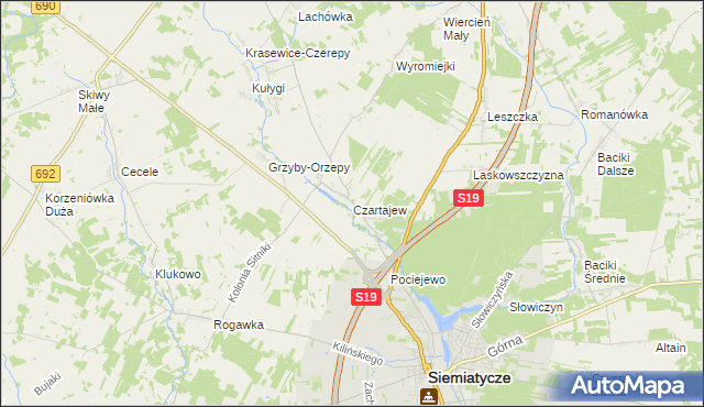 mapa Czartajew, Czartajew na mapie Targeo