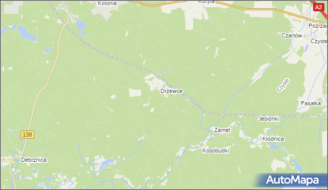 mapa Jelenie Pole, Jelenie Pole na mapie Targeo
