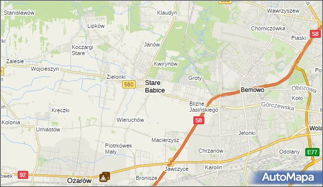 mapa Latchorzew, Latchorzew na mapie Targeo