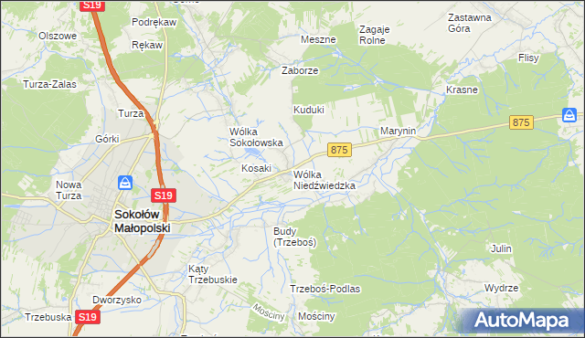 mapa Wólka Niedźwiedzka, Wólka Niedźwiedzka na mapie Targeo