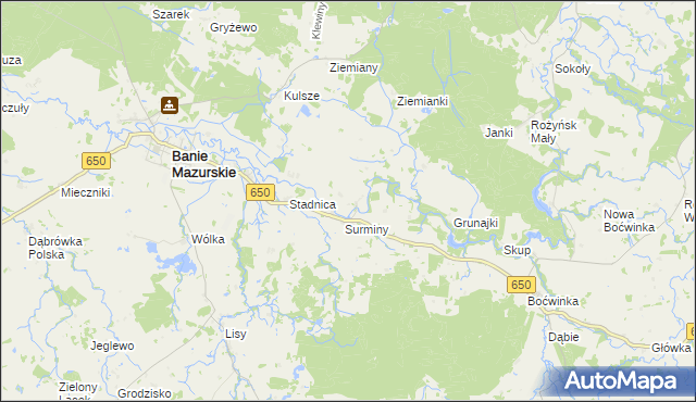 mapa Sapałówka, Sapałówka na mapie Targeo