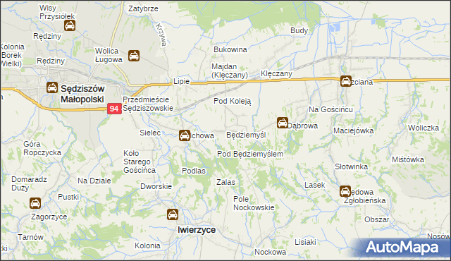 mapa Będziemyśl, Będziemyśl na mapie Targeo