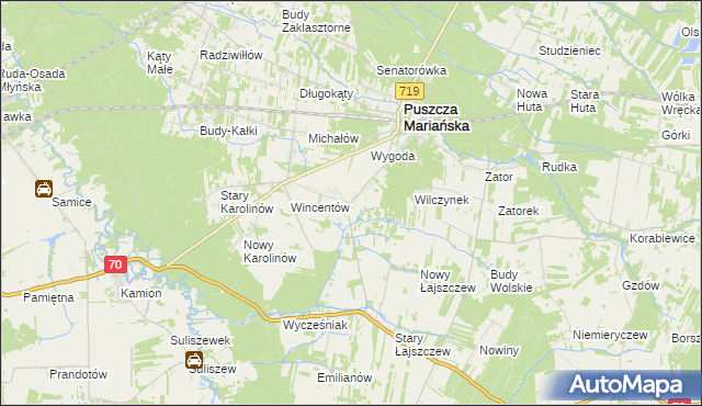 mapa Biernik, Biernik na mapie Targeo