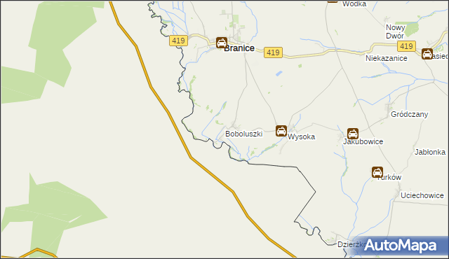 mapa Boboluszki, Boboluszki na mapie Targeo