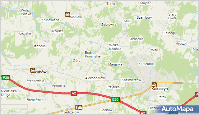 mapa Budy Przytockie, Budy Przytockie na mapie Targeo