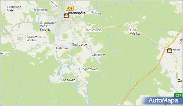 mapa Chełstów, Chełstów na mapie Targeo