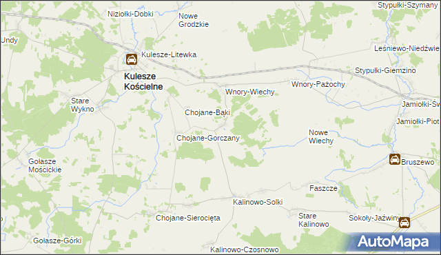 mapa Chojane-Piecki, Chojane-Piecki na mapie Targeo