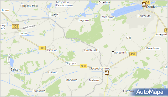 mapa Dalabuszki, Dalabuszki na mapie Targeo