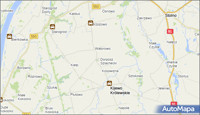mapa Dorposz Szlachecki, Dorposz Szlachecki na mapie Targeo