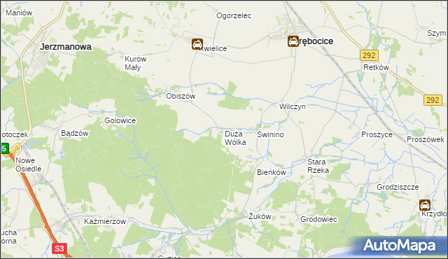 mapa Duża Wólka, Duża Wólka na mapie Targeo