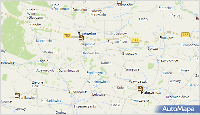 mapa Górka Kościejowska, Górka Kościejowska na mapie Targeo