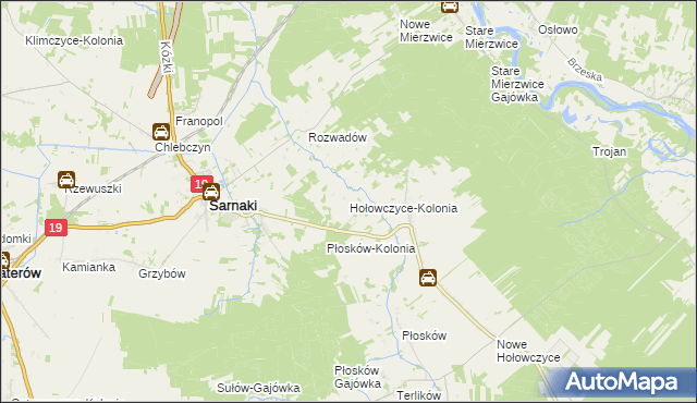 mapa Hołowczyce-Kolonia, Hołowczyce-Kolonia na mapie Targeo