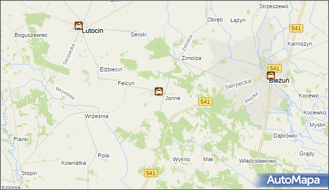 mapa Jonne, Jonne na mapie Targeo