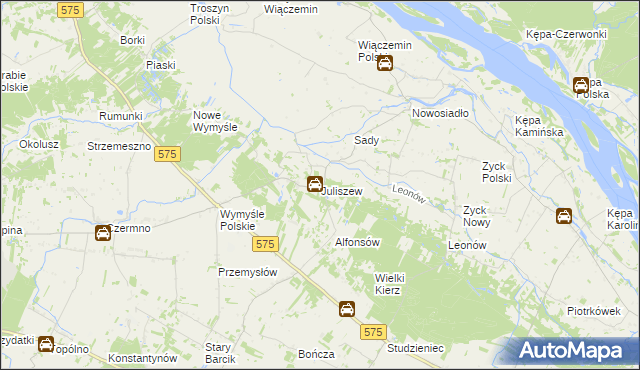 mapa Juliszew, Juliszew na mapie Targeo