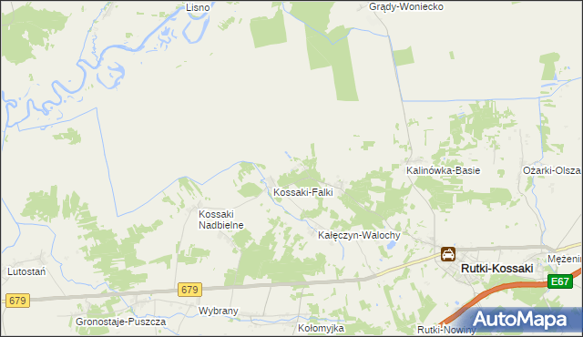 mapa Kalinówka-Wielobory, Kalinówka-Wielobory na mapie Targeo
