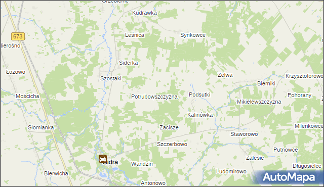 mapa Kalwińszczyzna, Kalwińszczyzna na mapie Targeo