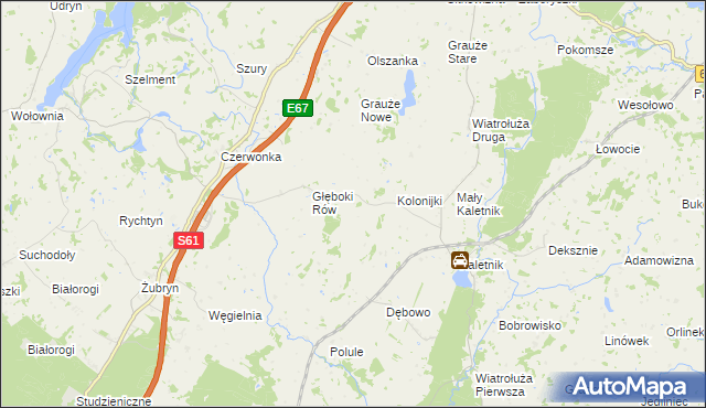 mapa Klonorejść, Klonorejść na mapie Targeo