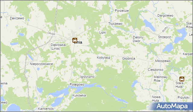 mapa Kobylasz, Kobylasz na mapie Targeo