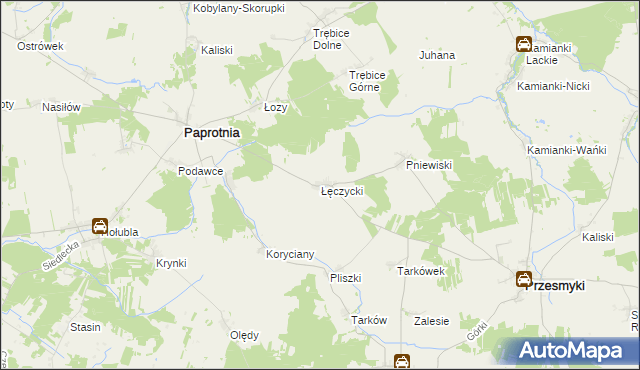 mapa Łęczycki, Łęczycki na mapie Targeo