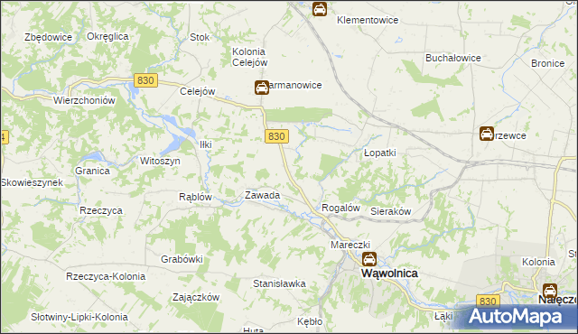 mapa Łopatki-Kolonia, Łopatki-Kolonia na mapie Targeo