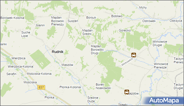 mapa Majdan Łuczycki, Majdan Łuczycki na mapie Targeo