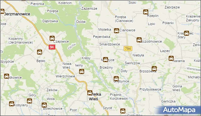 mapa Maszyce, Maszyce na mapie Targeo
