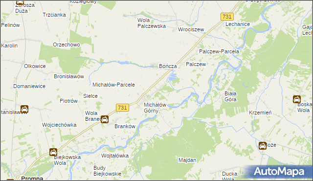 mapa Michałów Dolny, Michałów Dolny na mapie Targeo