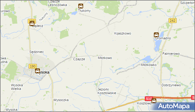 mapa Młotkowo, Młotkowo na mapie Targeo
