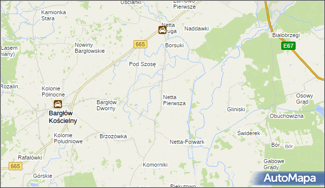 mapa Netta Pierwsza, Netta Pierwsza na mapie Targeo