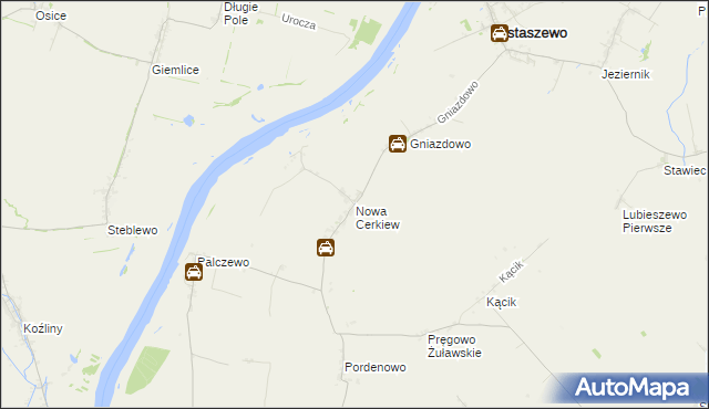 mapa Nowa Cerkiew gmina Ostaszewo, Nowa Cerkiew gmina Ostaszewo na mapie Targeo