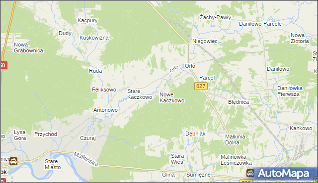 mapa Nowe Kaczkowo, Nowe Kaczkowo na mapie Targeo