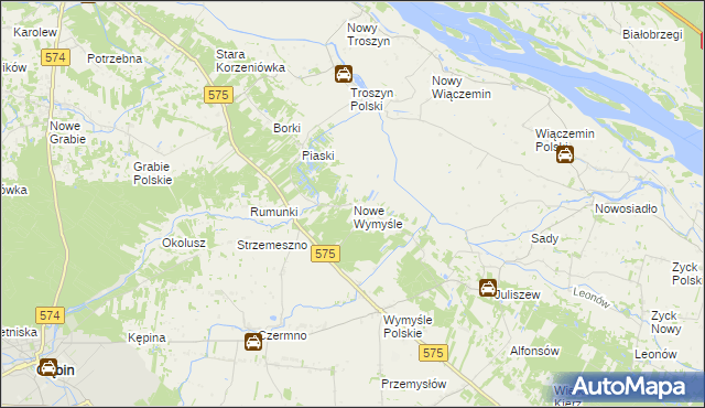 mapa Nowe Wymyśle, Nowe Wymyśle na mapie Targeo