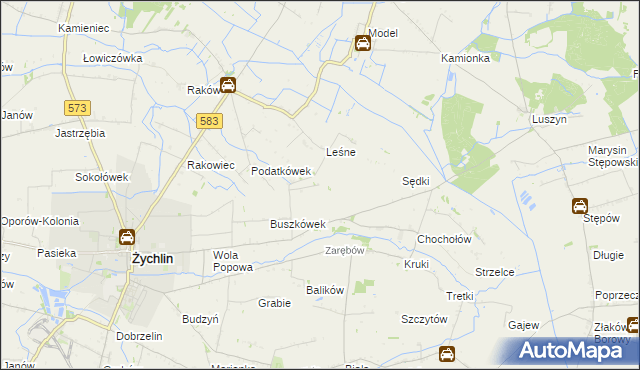 mapa Orątki Górne, Orątki Górne na mapie Targeo